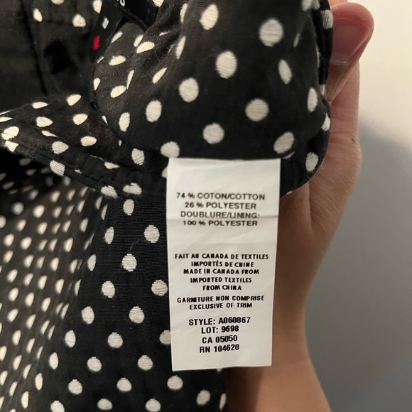 Black and white polka dot skirt - Picture 7 of 7